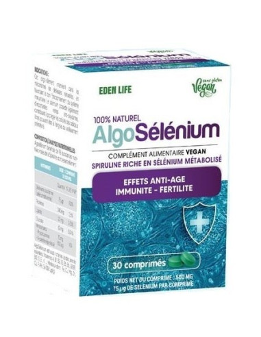Eden Life AlgoSélénium — 30 comprimés
