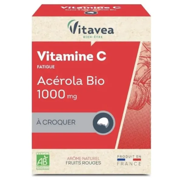 Vitamine C acérola bio 1000mg - Vitavea