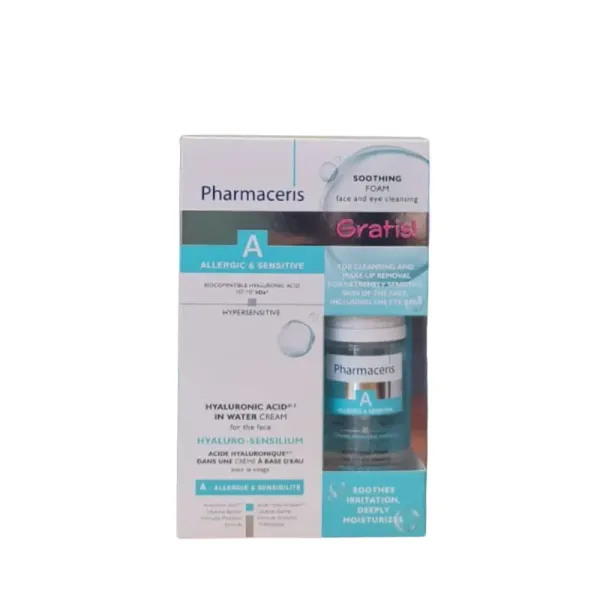 Pharmaceris - Coffret A hialuro-sensilium + mousse nettoyante offert