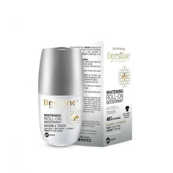 Déodorant roll-on éclaircissant invisible touch 4en1 50ml - Beesline