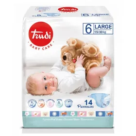 Trudi baby care - Couches taille 6 large 15/30kg 14 pièces