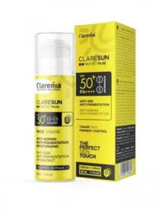 Clarenia Claresun Protect+ anti-âge anti-pigmentation SPF 50+, 50 ml