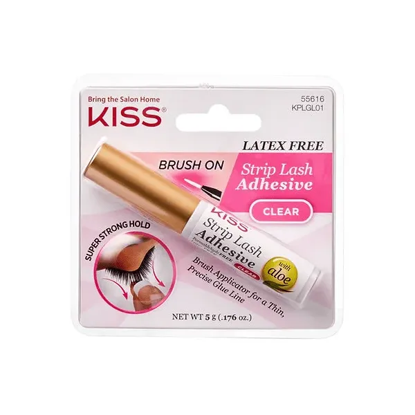 Kiss New York Colle à cils strip lash adhesive with Aloe Latex Free KPLGL01C