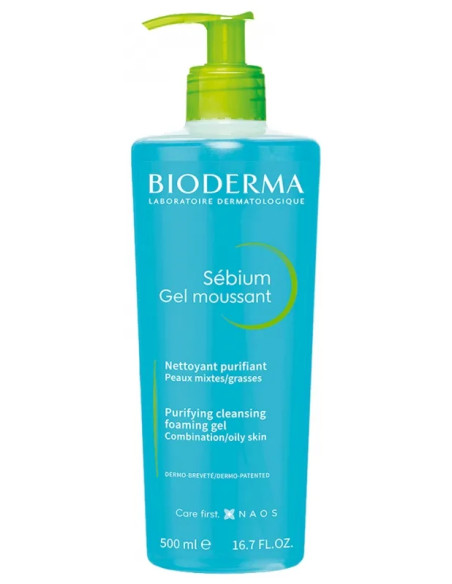 Bioderma sébium gel moussant nettoyant purifiant 500ml