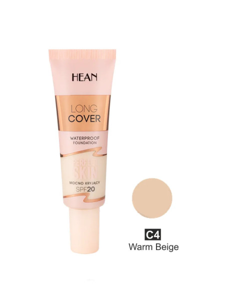Hean fond de teint long cover perfect skin spf20 C04 warm beige