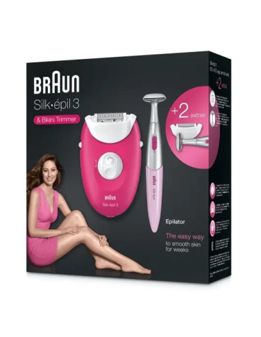 Braun Silk-épil 3 SE3-420 – Épilateur avec bikini trimmer