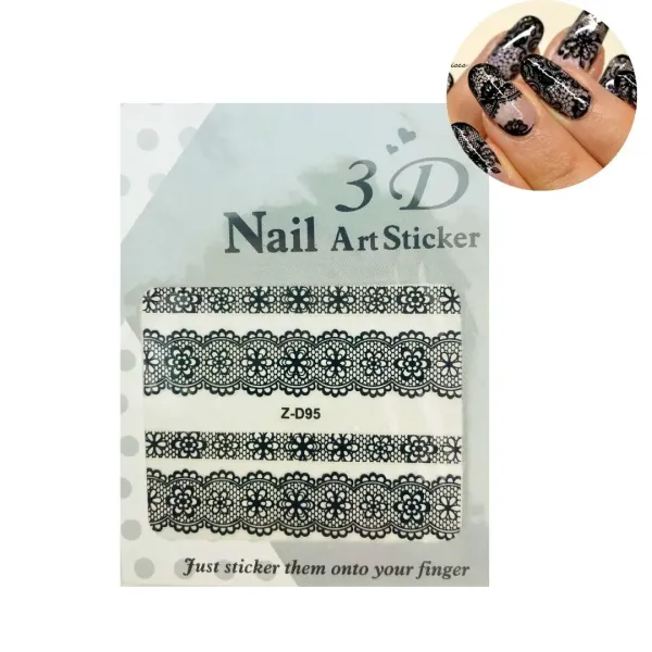 Stickers nail dentelle Z-D95