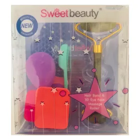 Coffret brosse nettoyante & éponge & rouleau de massage vert - Sweet Beauty