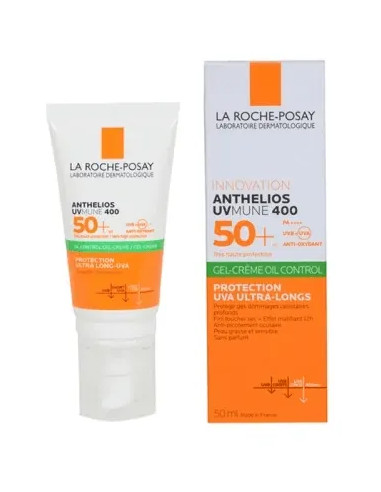 Anthelios UVMune 400 Oil Control SPF50+ Gel-crème 50 ml | La Roche-Posay