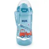 Nuk flexi cup 300ml avec paille bleu rouge