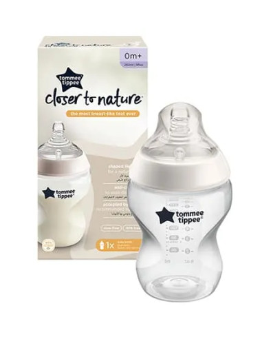 Biberon Closer to Nature 260 ml transparent | Tommee Tippee