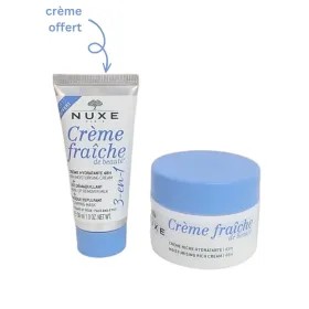 Nuxe crème fraiche crème riche peaux sèches 50ml + crème fraiche 3en1 30ml offert