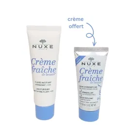 Nuxe creme fraiche fluide matifiant peaux mixtes 50ml + 3en1 30ml offert