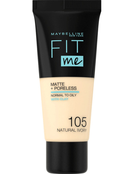 Maybelline fond de teint Fit Me Matte + Poreless 105 Natural Ivory