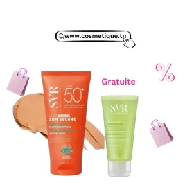 SVR Sun secure blur teinte spf50+ & sebiaclear gel moussant 55 ml gratuit
