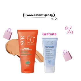 SVR Sun secure blur teinte spf50+ & Gelée moussante Physiopure 55ml Gratuit SVR