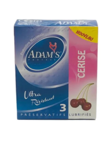 Adams Protect cerise — 3 préservatifs