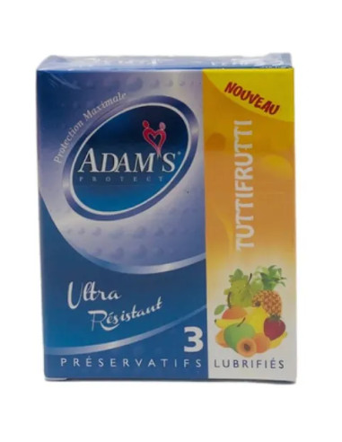 Adams Protect tutti frutti — 3 préservatifs