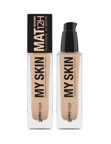 My Skin Mat 12H Bellaoggi — Fond de teint fluide mat 001 Cool Nude — 30 ml