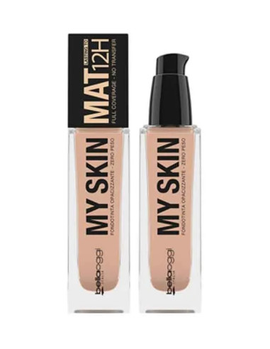 My Skin Mat 12H Bellaoggi — Fond de teint fluide mat 002 Neutral Rosy — 30 ml
