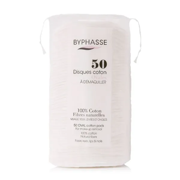 Byphasse Disques 100% coton fibres naturelles x50