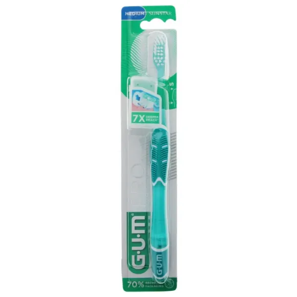 Gum brosse à dents technique pro medium 528 vert clair