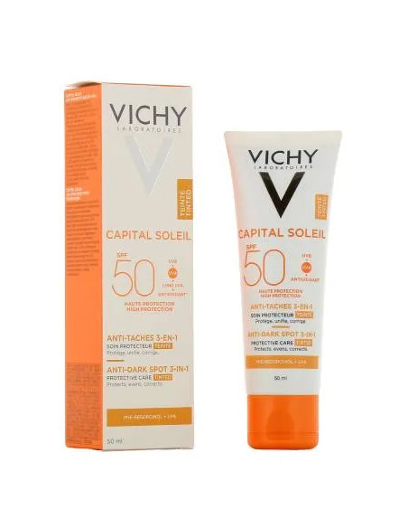 Vichy Capital Soleil anti-taches teinté 3 en 1 SPF 50+ 50 ml | Cosmetique.tn