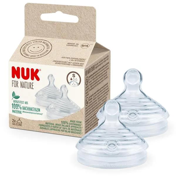 Nuk nature sense 2 tétines silicone S