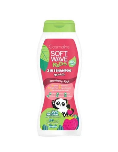 Cosmaline Soft Wave Kids Shampooing 2 en 1 Fraise 400 ml