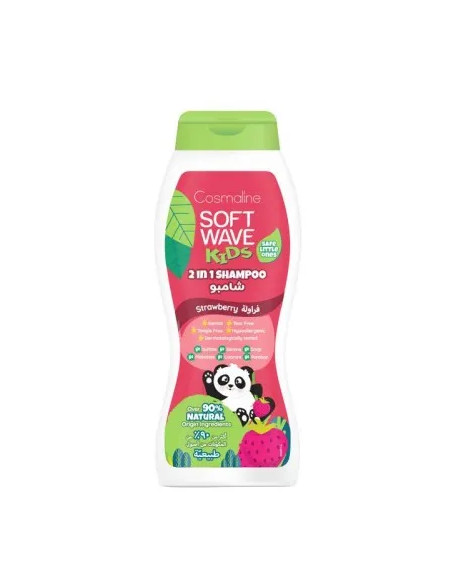 Cosmaline Soft Wave Kids Shampooing 2 en 1 Fraise 400 ml