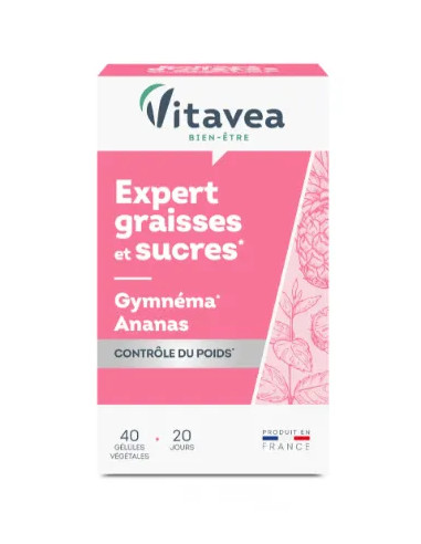 Expert graisses et sucres 40 gélules – Vitavea