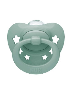 Sucette NUK Signature 0–6 mois — verte, étoiles
