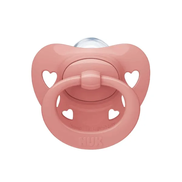 Nuk sucette en silicone signature 0-6 mois rose