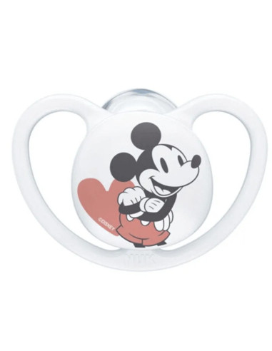 Nuk sucette en silicone space Disney Mickey 0-6M blanc