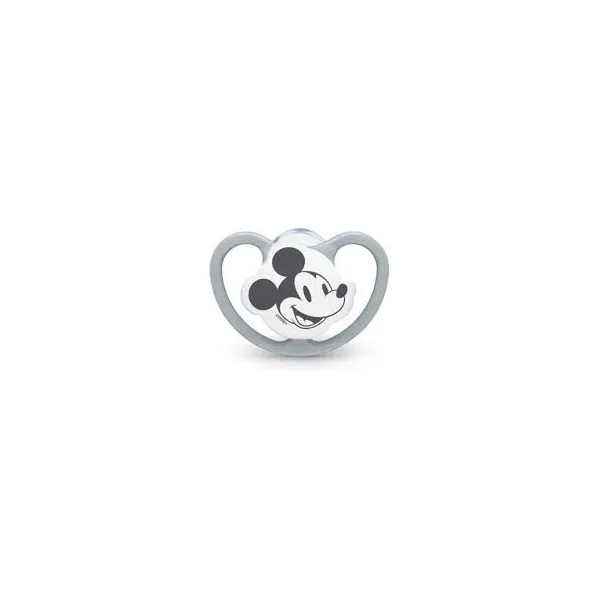 Nuk sucette en silicone space Disney Mickey 0-6M gris