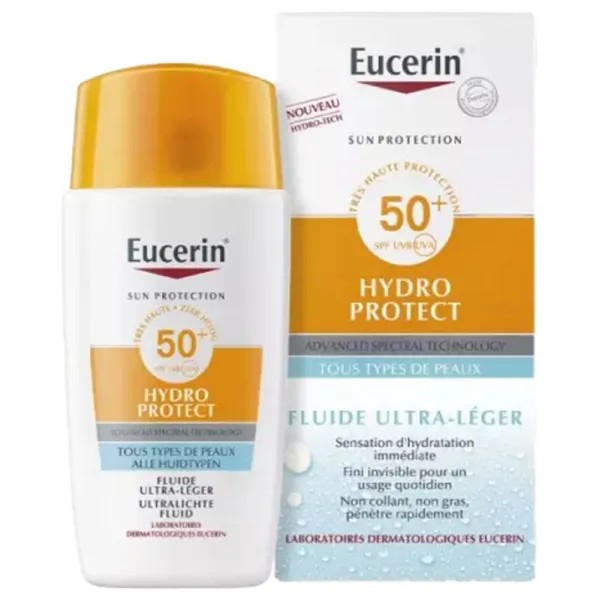 Eucerin sun protection hydro protect fluide ultra-léger spf50+ 50ml