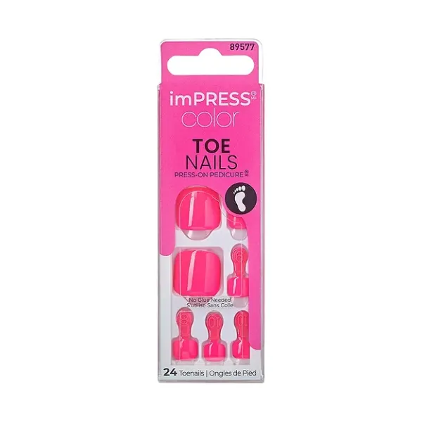 Faux ongles impress Press-on Pedicure Nails IMT517X - Spun Sugar - kiss new york