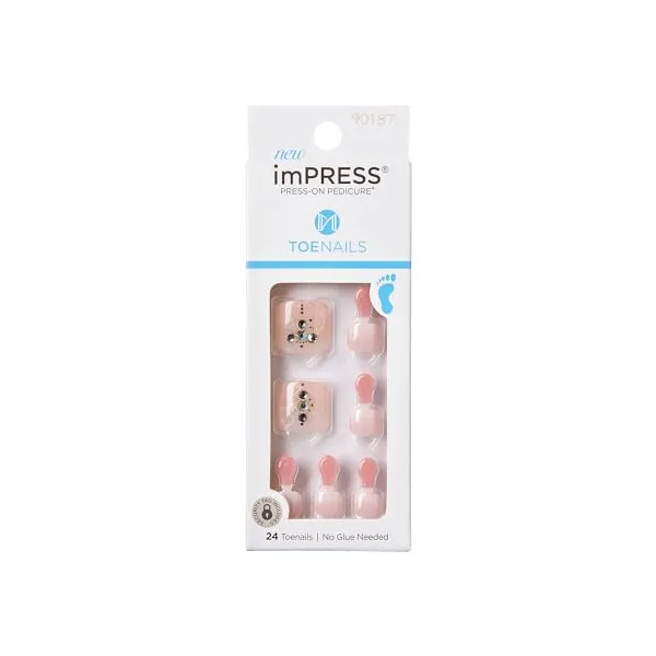 Faux ongles impress Press-on Pedicure Nails IMT01Y2 - Be Hopeful - kiss new york