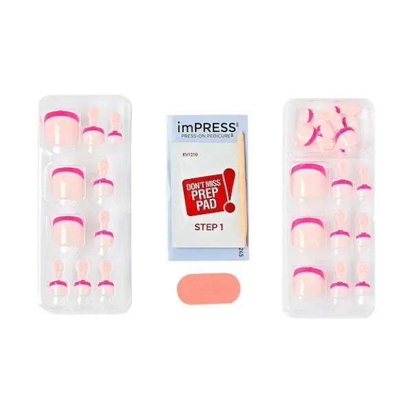 Faux ongles impress Press-on Pedicure Nails IMT22X - Enjoy Today - kiss new york