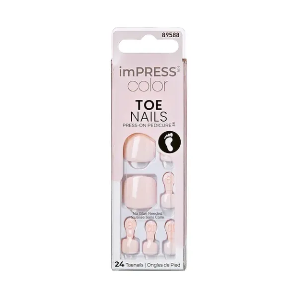 Faux ongles impress Press-on Pedicure Nails IMT528X - Love Better - kiss new york