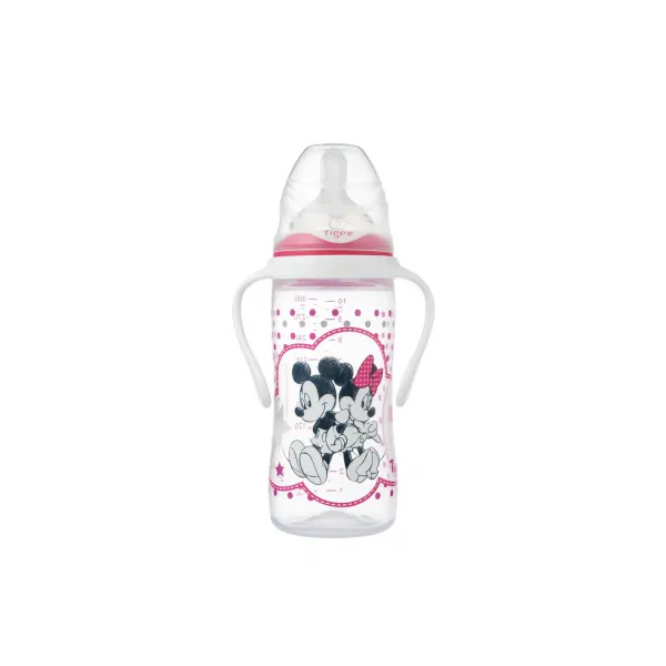 Biberon avec anses minnie 6m+ 300ml -Tigex