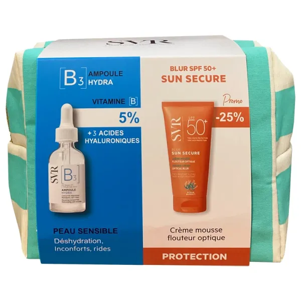 Coffret [B3] Ampoule Hydra + Sun Secure Blur SPF50-Svr