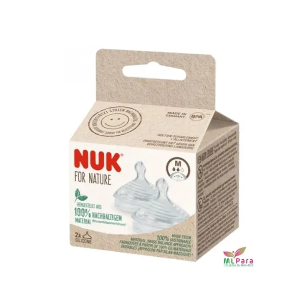 Nuk Nature Sense 2 Tétines Silicone taille : M