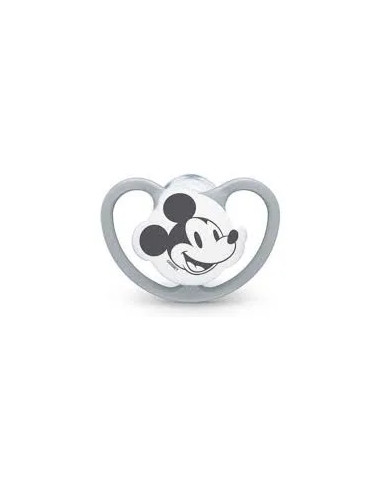 Nuk sucette en silicone space Disney Mickey 0-6M gris