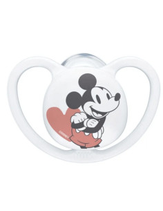 Nuk sucette en silicone space Disney Mickey 0-6M blanc