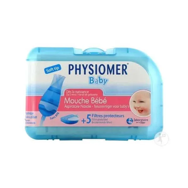 Physiomer  Mouche  Bebe Avec  Embout  et  5 Filtres Protecteur