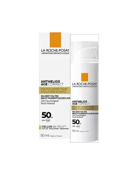 Anthelios Age Correct SPF50 50 ml – Soin solaire anti-âge invisible | La Roche-Posay
