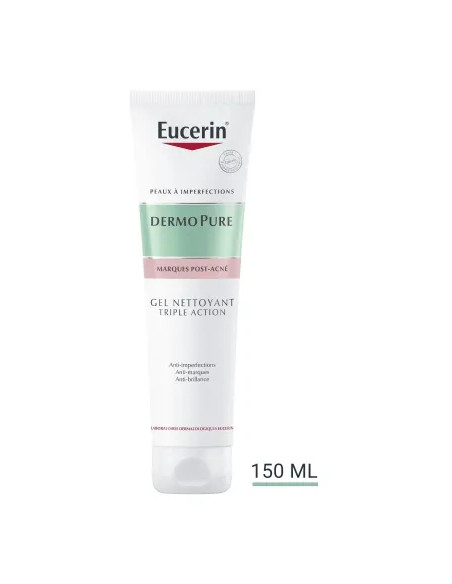 Eucerin DermoPure gel nettoyant Triple Action visage et corps 150 ml | Cosmetique.tn