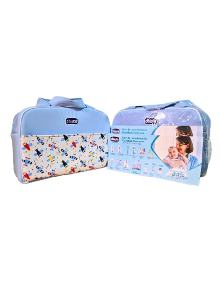 Sac de Maternité Maman et Bébé 12 articles + Sac Bleu Offert -Chicco
