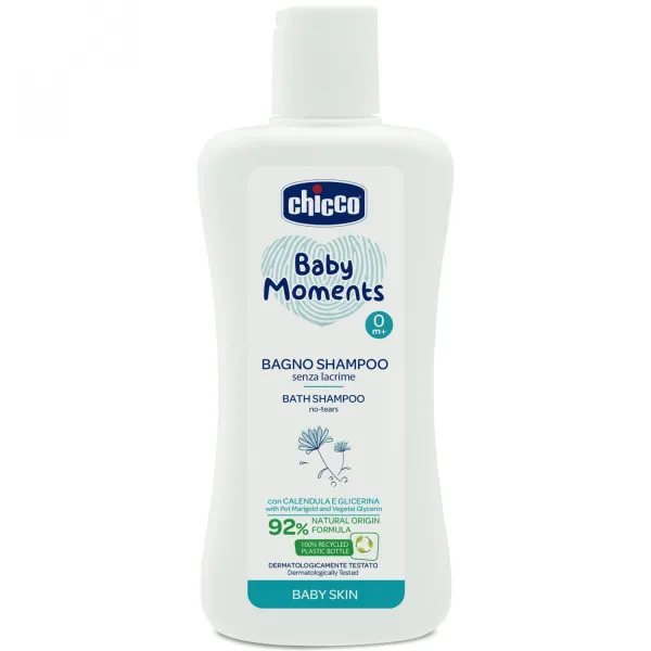 Shampoing Baby moments 2en1 cheveux et corps 200ml - Chicco